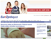 Tablet Screenshot of krimi.eurozpravy.cz